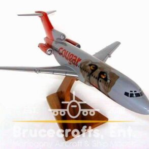 Model of B727-100 Cougar with detailed craftsmanship.